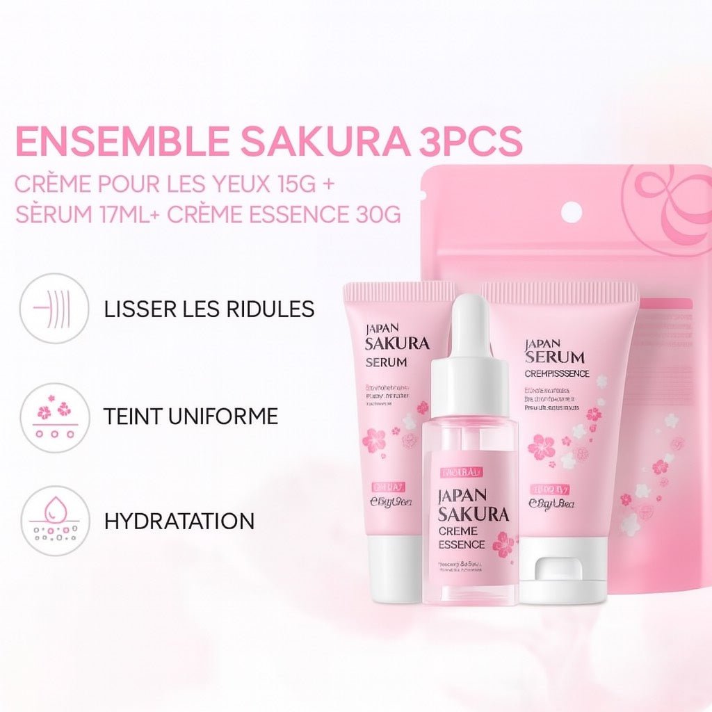 Sakura Glow – Kit 3 - en - 1 Peau Parfaite 🌸 - Sakuglow